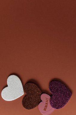 Kalp şekilli sevgililer günü arkaplanı