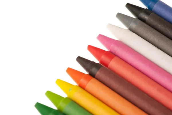 Color wax and oil pencils stock image. Image of material - 8641377