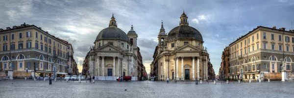 Panorama de Piazza del Popolo —  Fotos de Stock