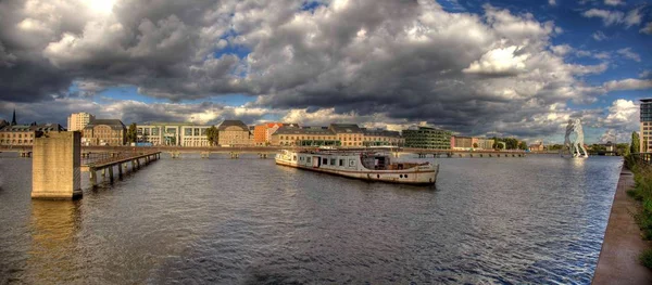 Spree river panorama berlin — Stock Fotó