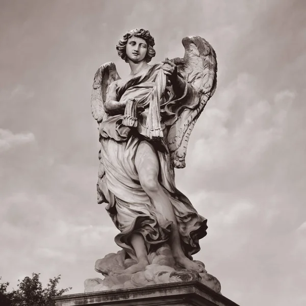 Standbeeld castel sant angelo rom, Italië Rechtenvrije Stockfoto's