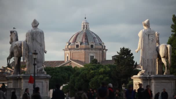 21. Νοέμβριος 2013: Ρώμη, Ιταλία. Piazza del Campidoglio — Αρχείο Βίντεο