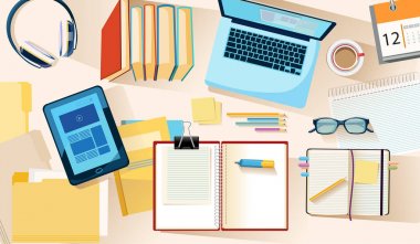 Eğitim ve eğitim kavramı vektör çizim