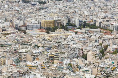 Atina, Yunanistan'ın havadan görünümü. Atina Yunanistan'ın başkenti bir