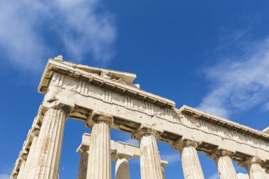 Atina - Yunanistan - Eylül 21,2016: Ac Parthenon Tapınağı