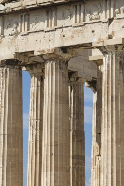 Atina - Yunanistan - Eylül 21,2016: Ac Parthenon Tapınağı
