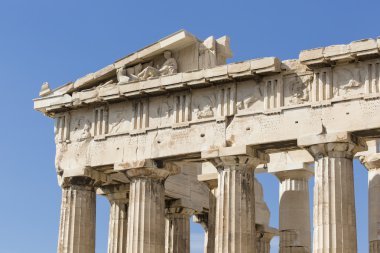 Atina - Yunanistan - Eylül 21,2016: Ac Parthenon Tapınağı