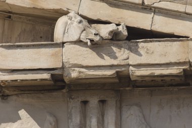 Atina - Yunanistan - Eylül 21,2016: Ac Parthenon Tapınağı