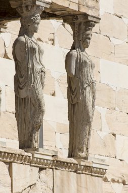 Atina - Yunanistan - Eylül 21,2016: Acropolis, A, Caryatides