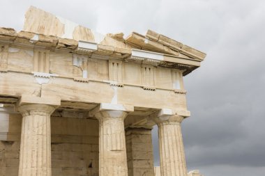 Atina - Yunanistan - Eylül 21,2016: Ac Parthenon Tapınağı