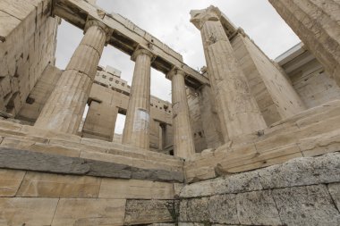 Atina - Yunanistan - Eylül 21,2016: Ac Parthenon Tapınağı