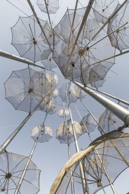 Thessaliniki - Yunanistan - 23 Eylül 2016: boa üzerinde Unbrellas