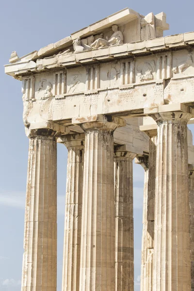 Atina - Yunanistan - Eylül 21,2016: Ac Parthenon Tapınağı