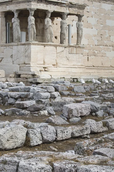 Ateny, Grecja - września 21,2016: Caryatides na Akropol, A — Zdjęcie stockowe