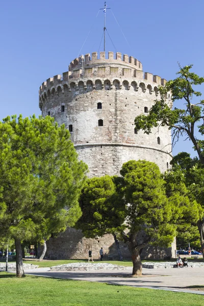 Λευκό Πύργο της Θεσσαλονίκης στην Ελλάδα — Φωτογραφία Αρχείου