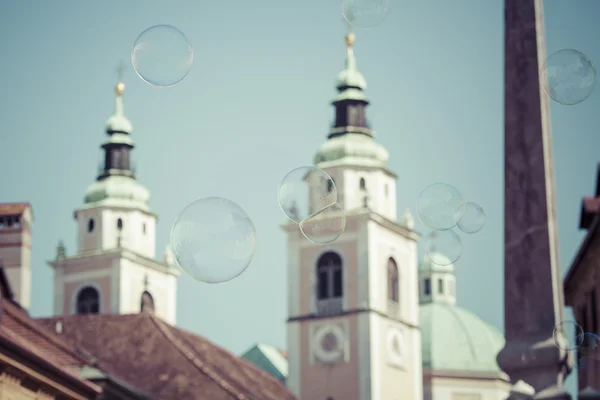 LJUBLJANA - ESLOVENIA - 25 DE SEPTIEMBRE DE 2016: S. Nicolás Cathed —  Fotos de Stock