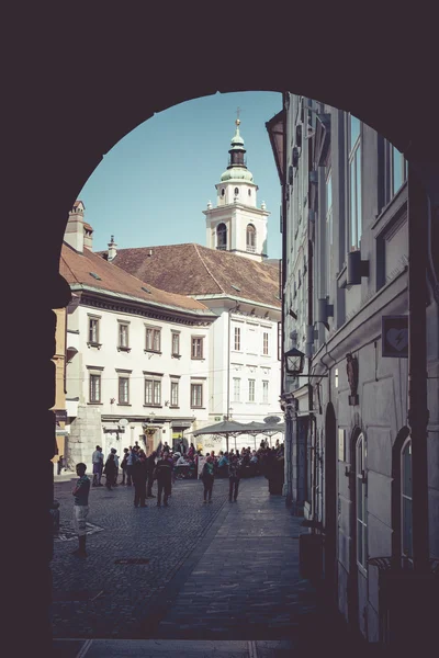 LJUBLJANE - SLOVÉNIE - 25 SEPTEMBRE 2016 : St. Nicholas Cathed — Photo