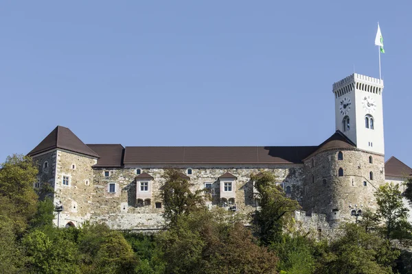 LJUBLJANA, ESLOVENIA - 24 de septiembre de 2016: Castillo de Liubliana, Slov — Foto de Stock