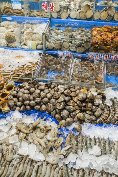 Noryangjin balıkçılık Wholesale Market, geniş toptan ve re — Stok fotoğraf
