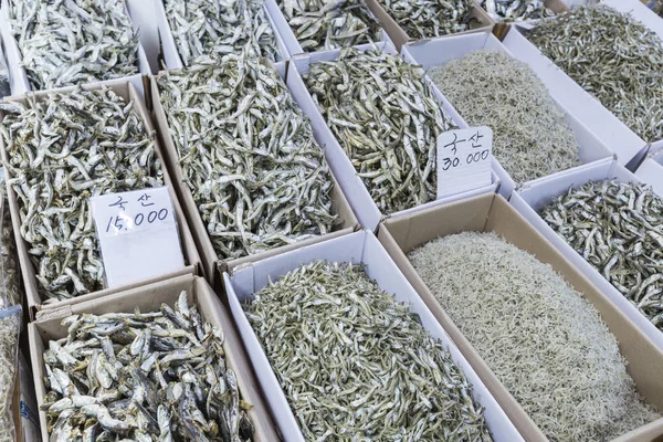 Marché aux poissons secs en Corée du Sud — Photo