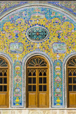 Tahran, Iran - 05 Ekim 2016: Dış Gülistan Sarayı bir