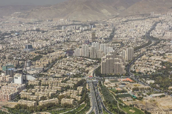 Vista de Teherán desde la Torre Azadi - Irán — Foto de Stock