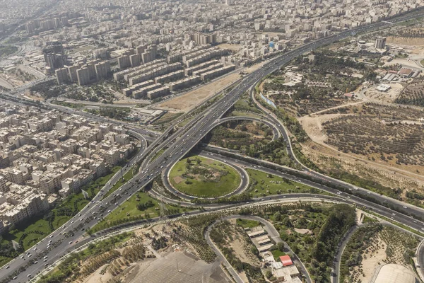 Widok z Teheranu od Azadi Tower - Iran — Zdjęcie stockowe