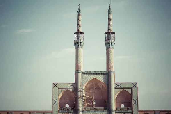 Yazd, Iran - 07 Ekim 2016: Amir Chakhmaq karmaşık Yazd, IR — Stok fotoğraf