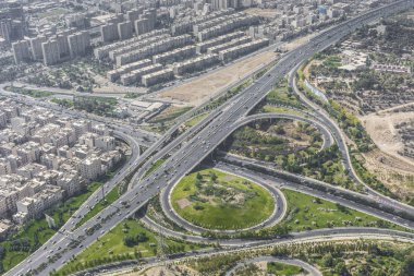 Tahran, Iran - 05 Ekim 2016: T Milad kulede görünümünden