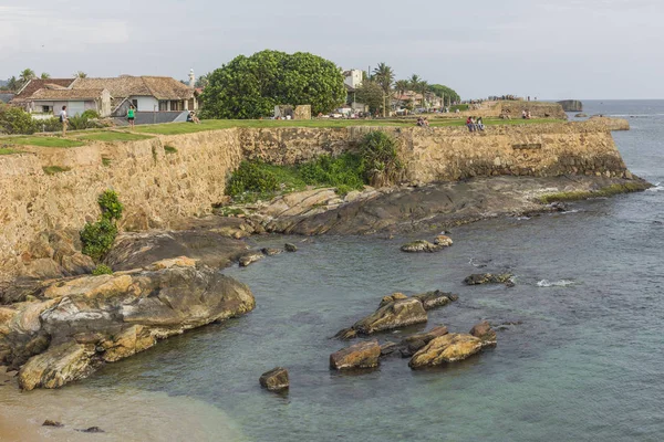 Galle, Σρι Λάνκα - 09 Δεκεμβρίου 2016: περιοχή κοντά στο φάρο, το φρούριο — Φωτογραφία Αρχείου