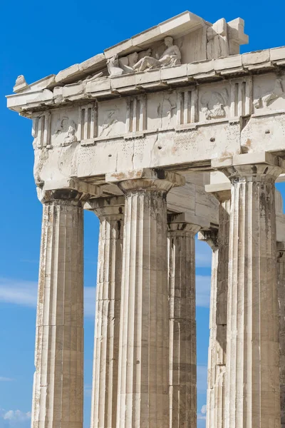 Atina - Yunanistan - Eylül 21,2016: Ac Parthenon Tapınağı