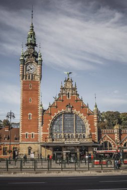 Gdansk, Polonya - 13 Ekim 2016: Tren istasyonu 