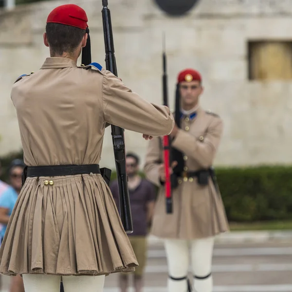 アテネ, ギリシャ - 9 月 21 日: ガード ユニティサンドの変遷 — ストック写真