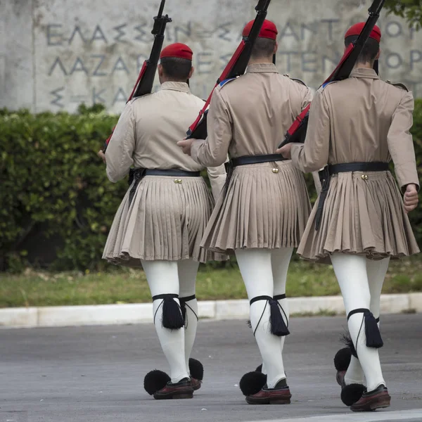 Athens, Griekenland - 21 September: De wisseling van de wacht ceremon — Stockfoto