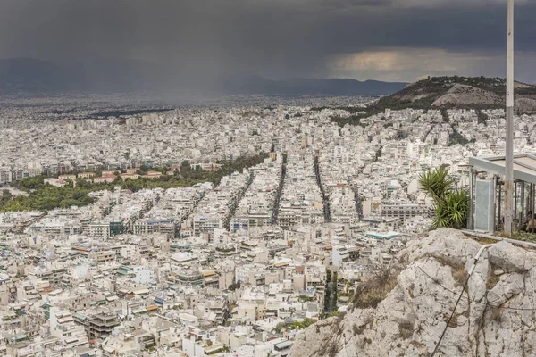 ATENAS, GRECIA - 21 DE SEPTIEMBRE DE 2016: Vista aérea de Atenas, Gree — Foto de Stock