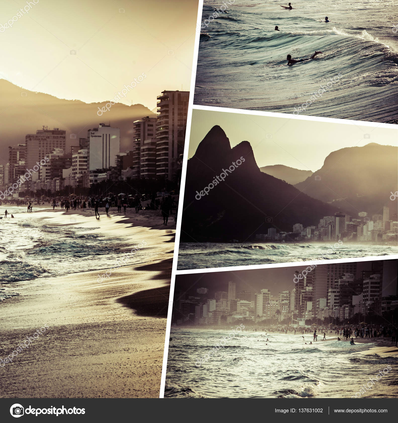 Collage von Rio de Janeiro (Brasilien) Bildern - Hintergrund der Reise (m)  – Stockfoto © Curioso_Travel_Photography #137631002, image size:1600x1700
