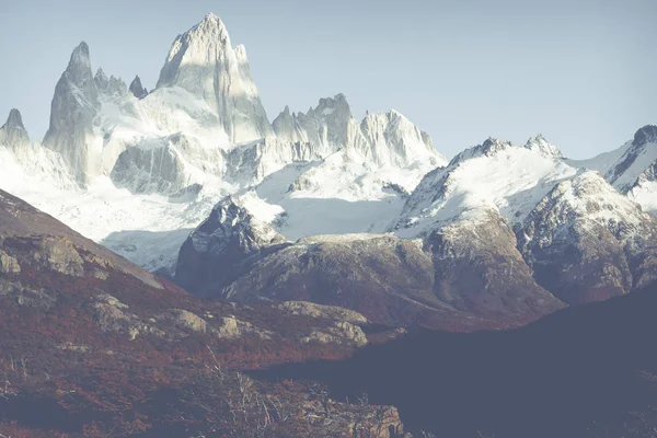 Herbst in fitz roy mountain, patagonien, el chalten - argentinien — Stockfoto