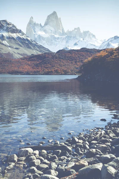 Autumn in Fitz Roy Moutain, Patagonia, El Chalten - Argentina — Stock Photo, Image