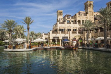 Dubai, Birleşik Arap Emirlikleri - 18 Ocak 2017: Souk Madinat Jumeirah görünümünü