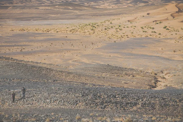 Dunas de arena en el desierto del Sahara, Marruecos — Foto de Stock