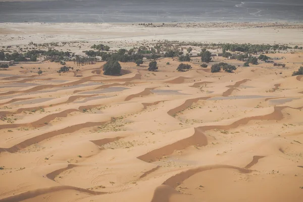 Sanddünen in der Sahara, Marokko — Stockfoto