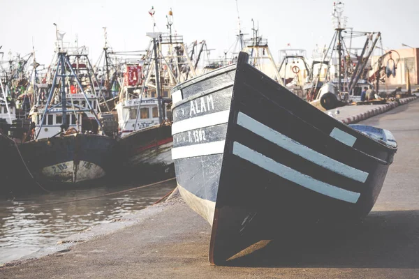 Bateaux à moteur en Essaouira, Maroc, Afrique — Photo