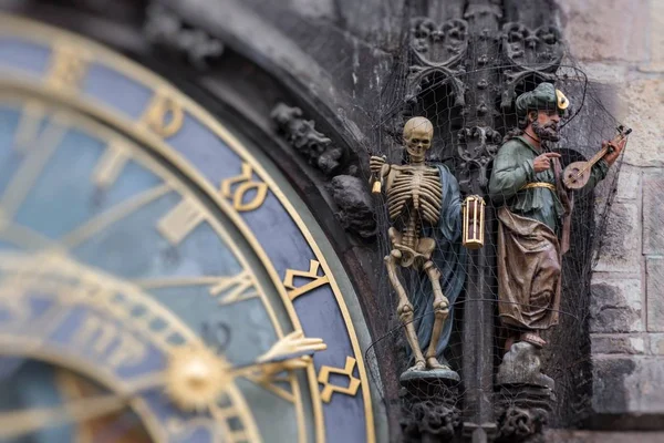 Detalle del Reloj Astronómico de Praga (Orloj) en el casco antiguo —  Fotos de Stock