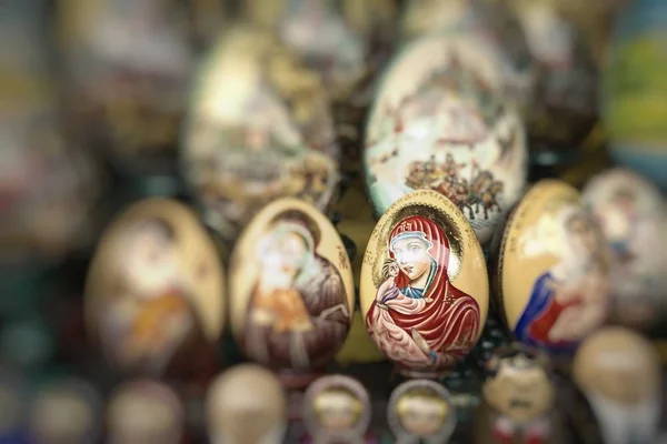 Seleção muito grande de lembranças russas matryoshkas no gif — Fotografia de Stock