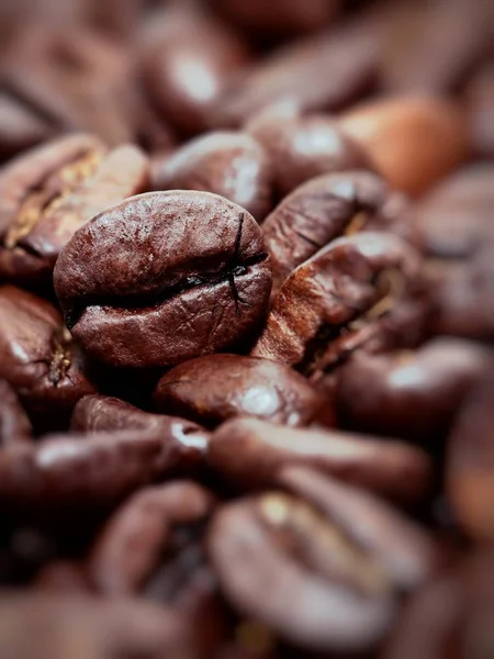 Closeup of coffee beans background — Stock Photo, Image