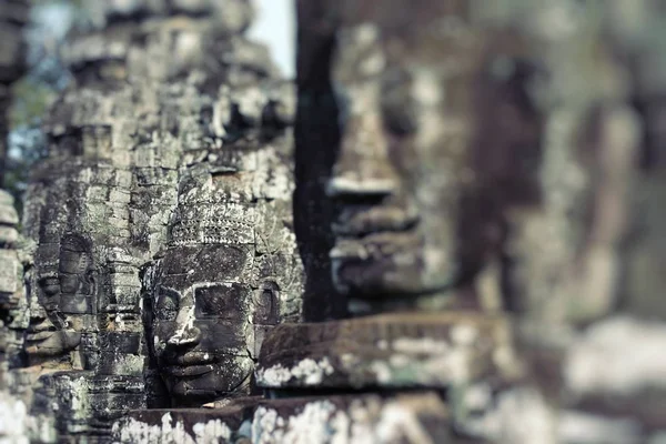 Stone murals and sculptures in Angkor wat, Cambodia — Stock Photo, Image