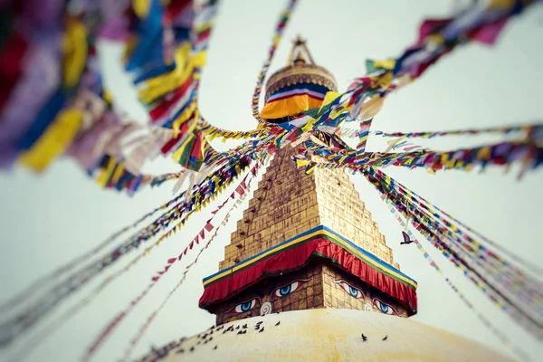Boudhanath är en buddhistisk stupa i Kathmandu, Nepal. — Stockfoto