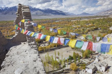 Leh Ladakh, Jammu ve Kashmir 'deki doğal manzara.