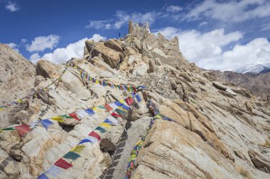 Leh Ladakh, Jammu ve Kashmir 'deki doğal manzara.