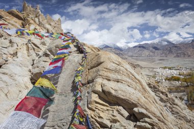 Leh Ladakh, Jammu ve Kashmir 'deki doğal manzara.